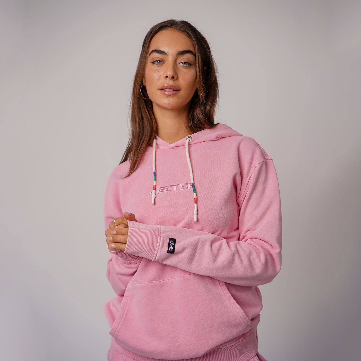 Faded Rose Washed Hoodie