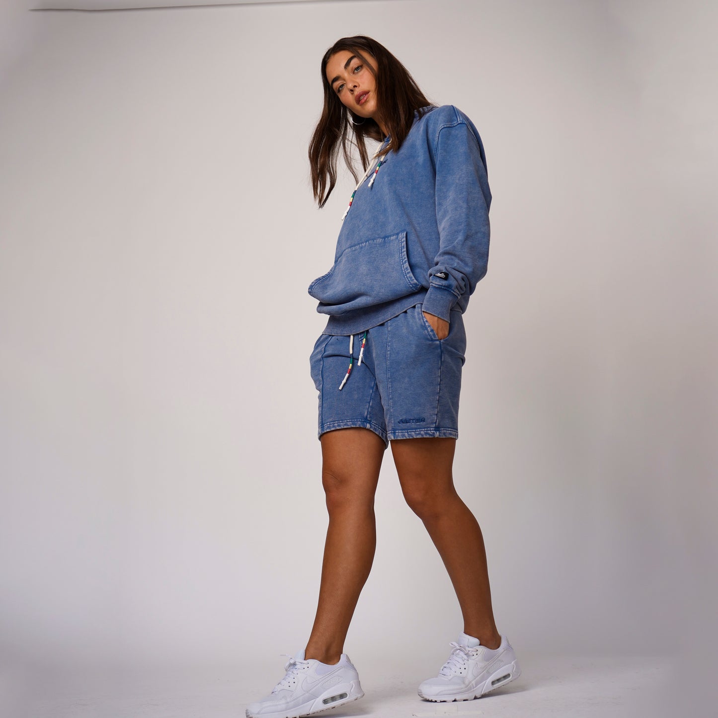 Vintage Navy Washed Hoodie