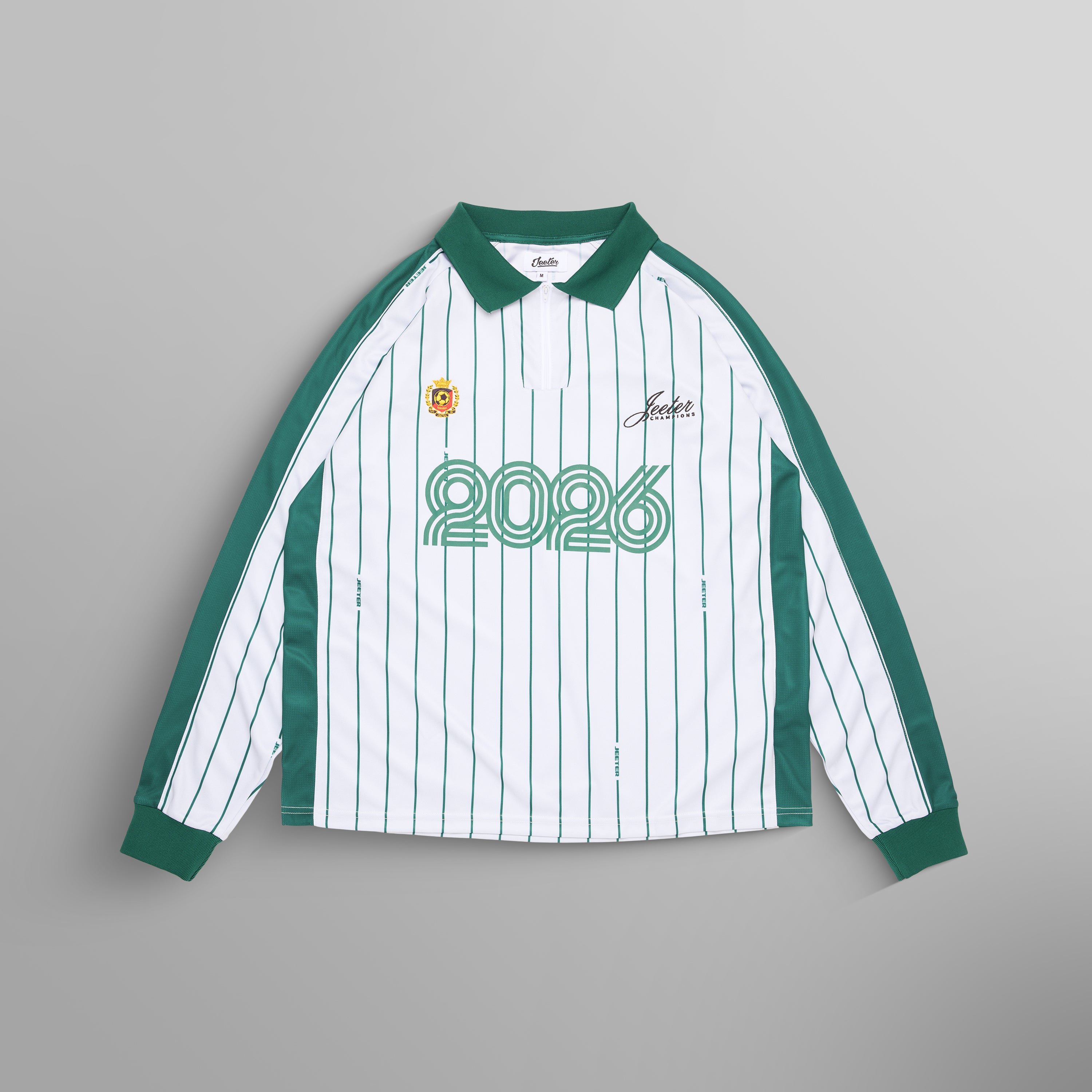 WC26 LS STRIPE JERSEY - WHITE – Jeeter Apparel