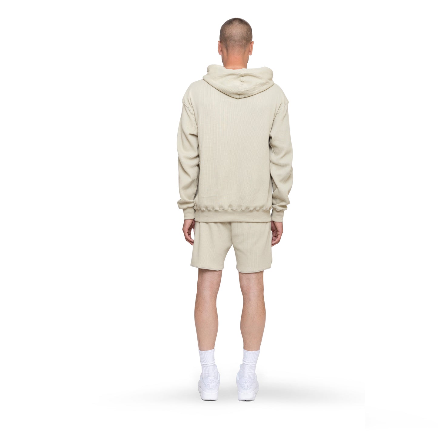 Light Taupe Waffle Shorts