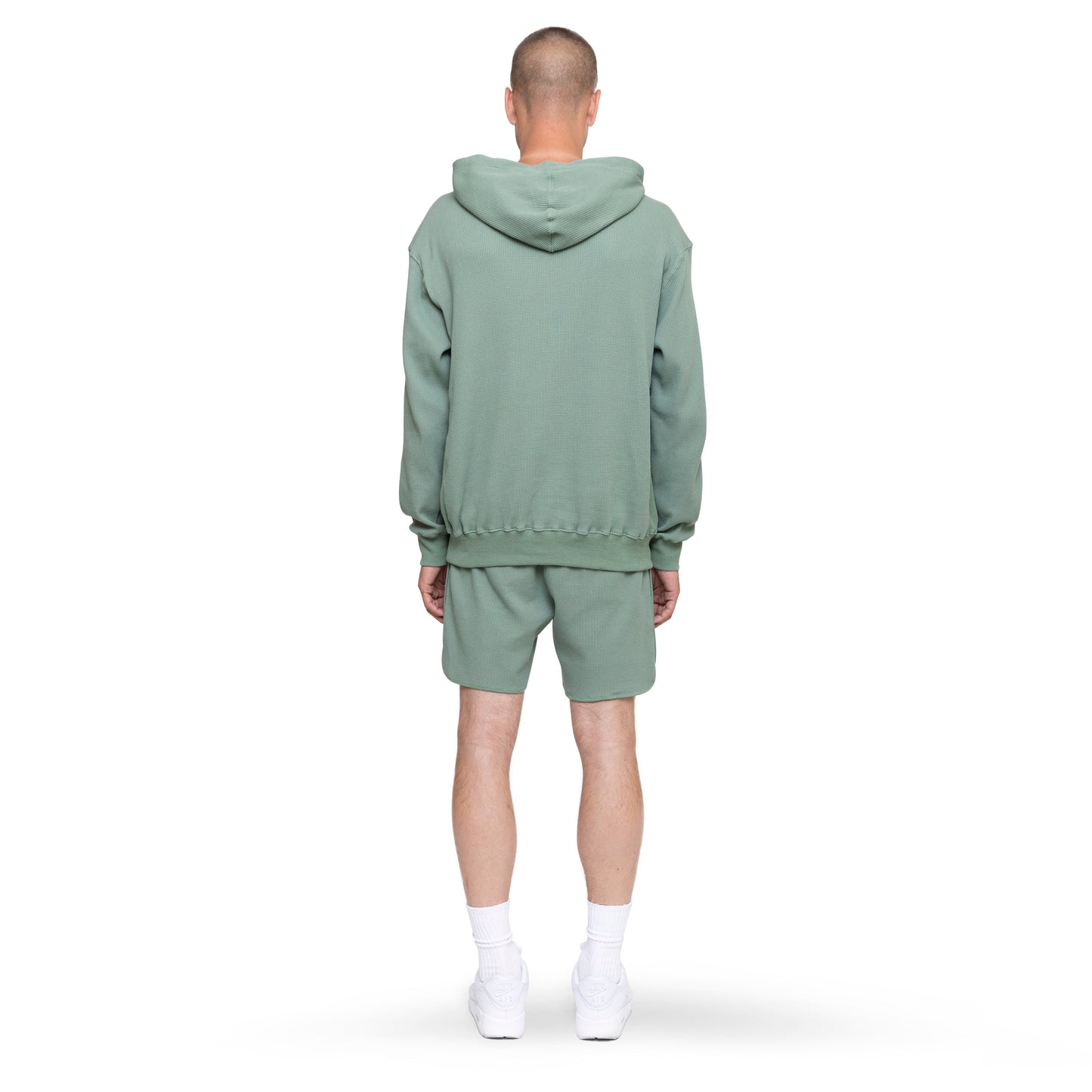 Deep Sage Waffle Hoodie