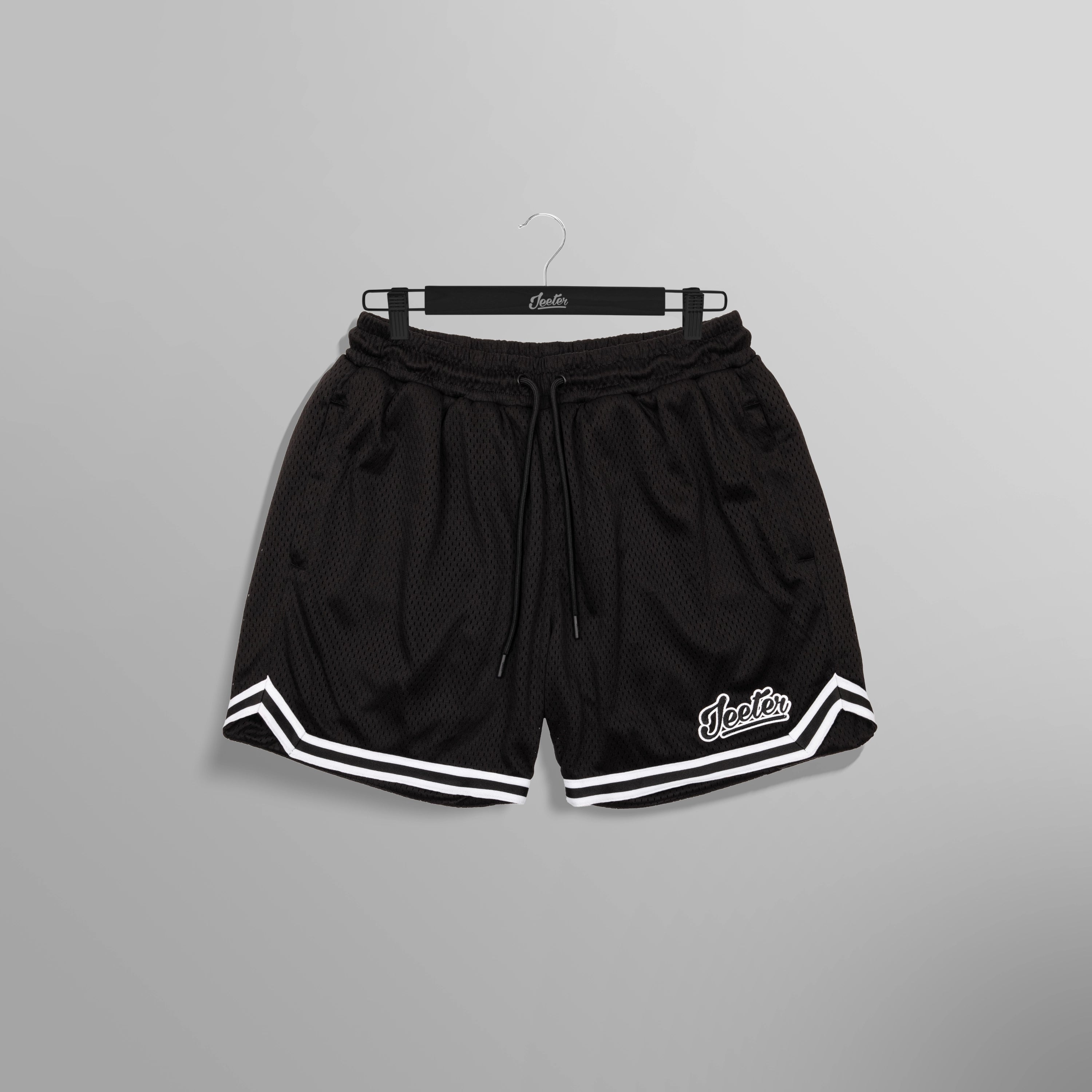 Throwbacks Black Mesh Shorts – Jeeter Apparel