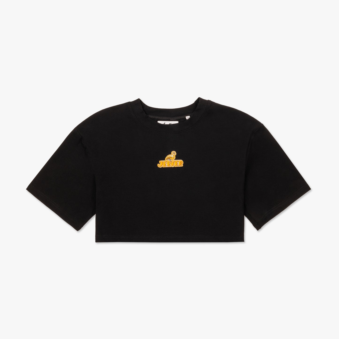 Golden Summer Women's Crop Tee - Black