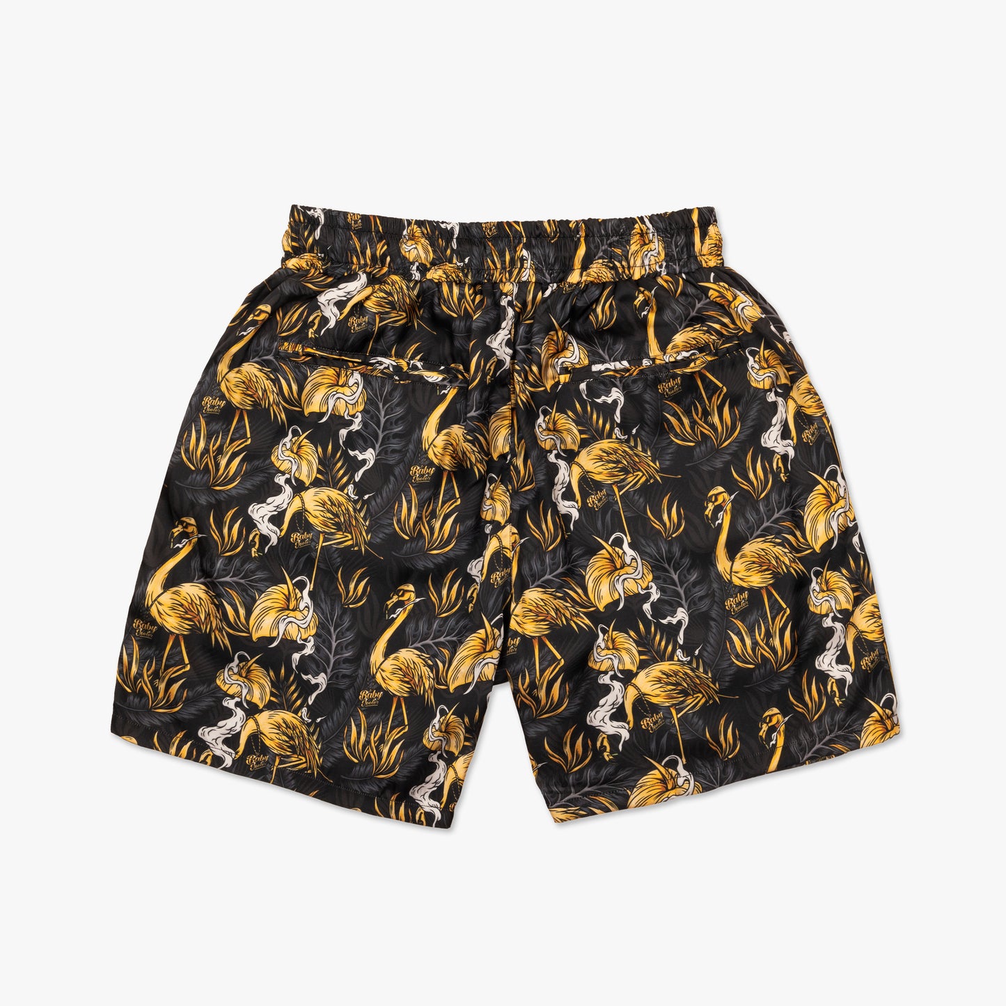 Golden Summer Men's Satin Shorts - Black