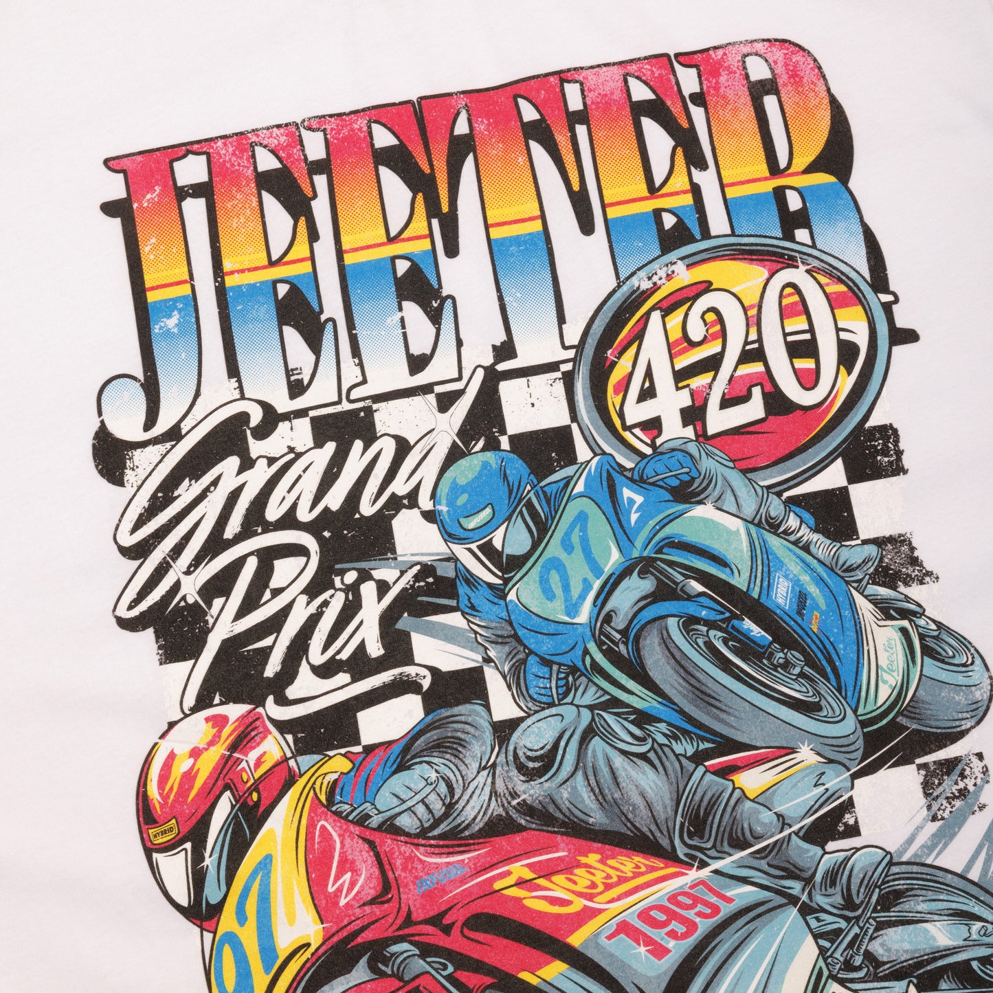 Throwbacks White Grand Prix Tee