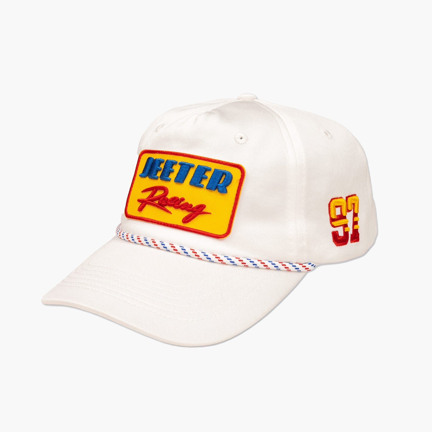 Throwbacks White Racing Hat