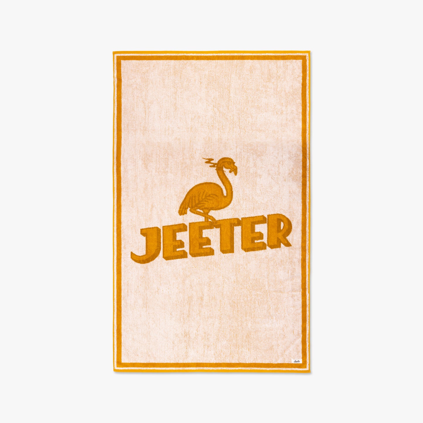 Golden Summer Jacquard Flamingo Logo Extra Large Towel