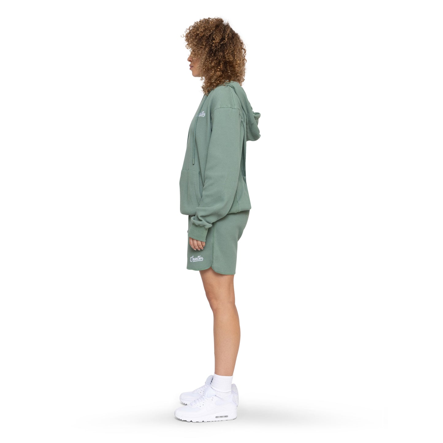 Deep Sage Waffle Hoodie