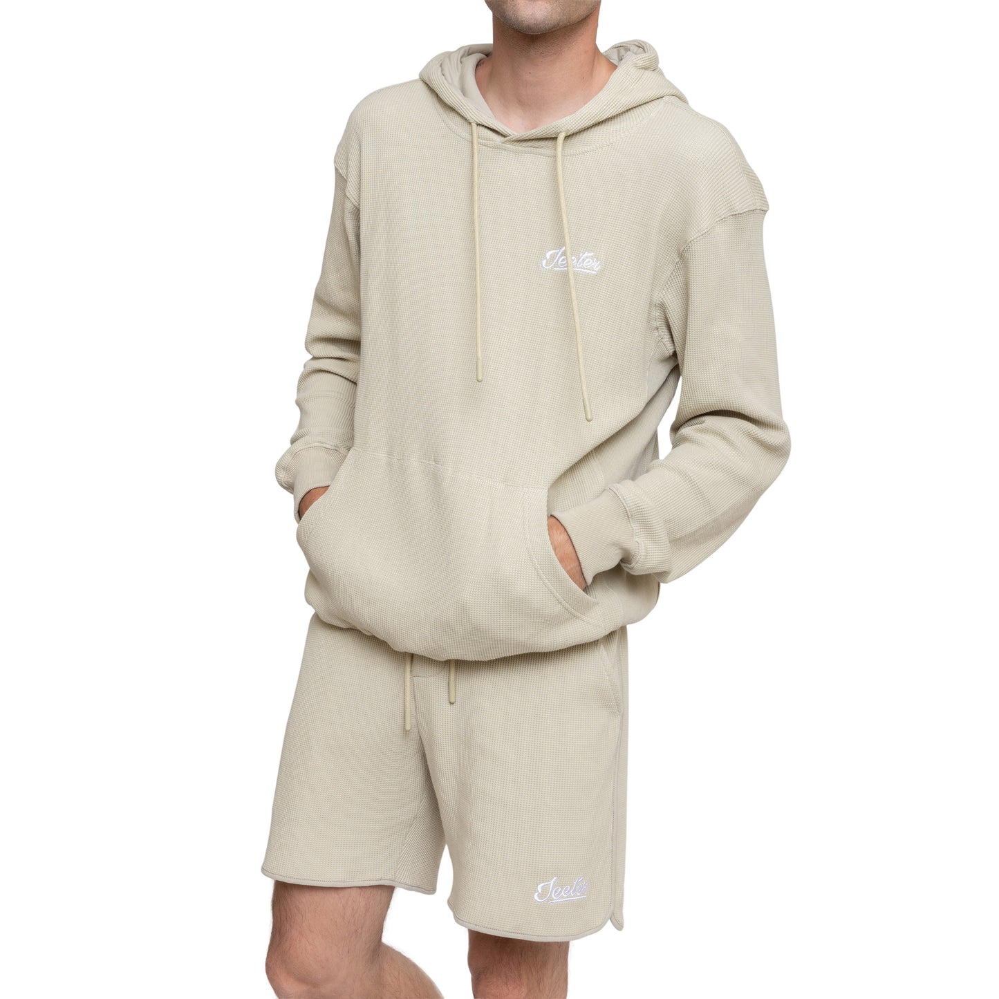 Light Taupe Waffle Hoodie