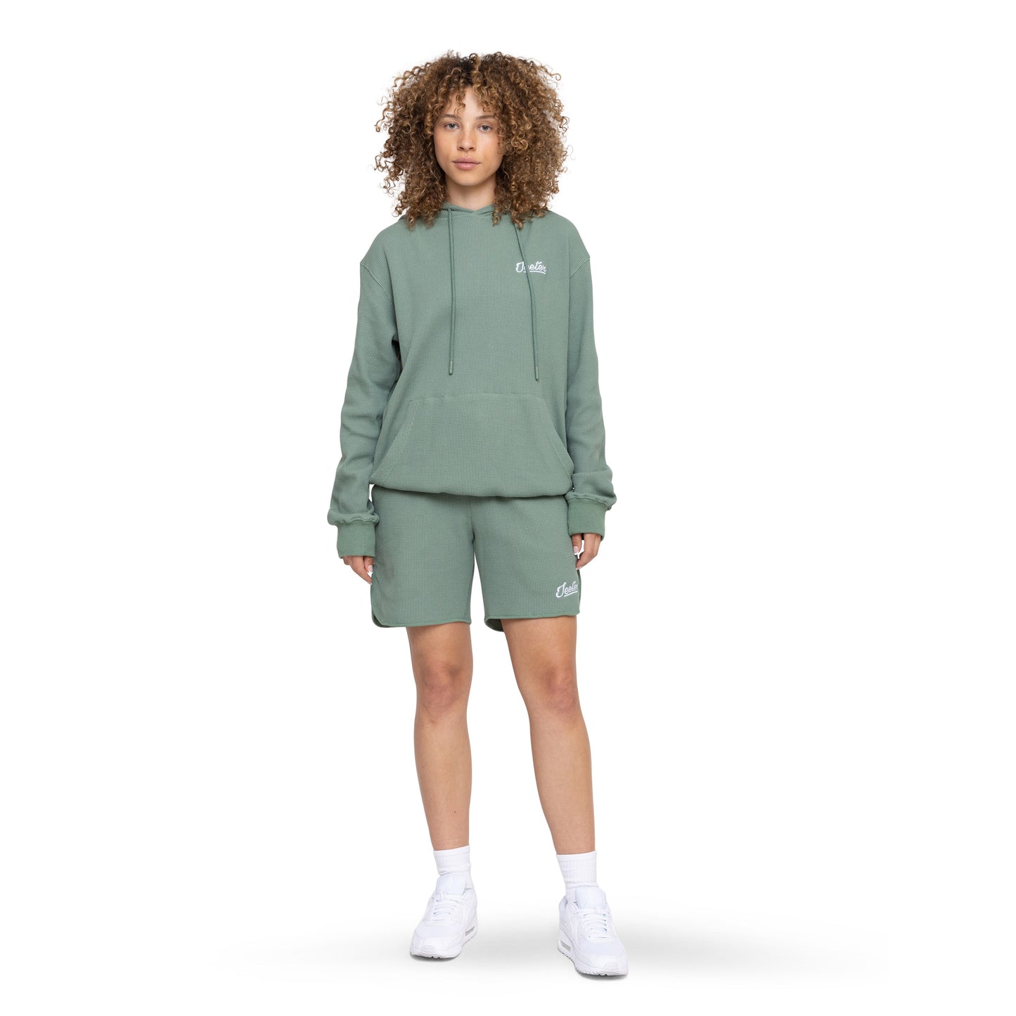 Deep Sage Waffle Hoodie