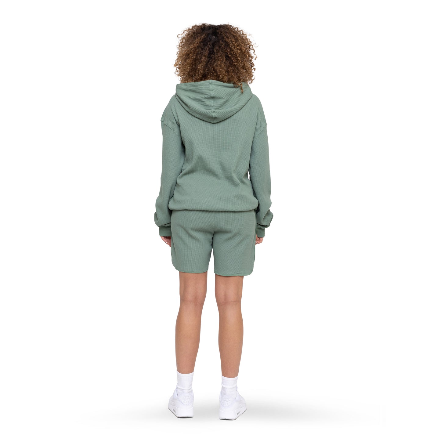 Deep Sage Waffle Hoodie
