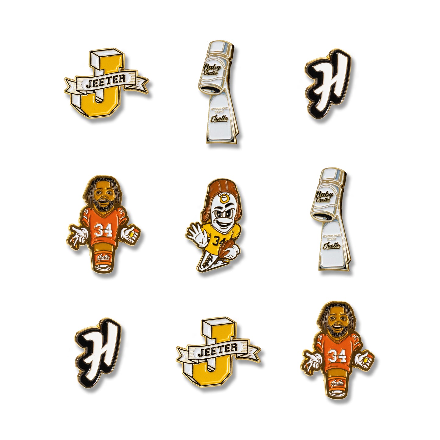 Jeeter x Highsman Varsity Pins
