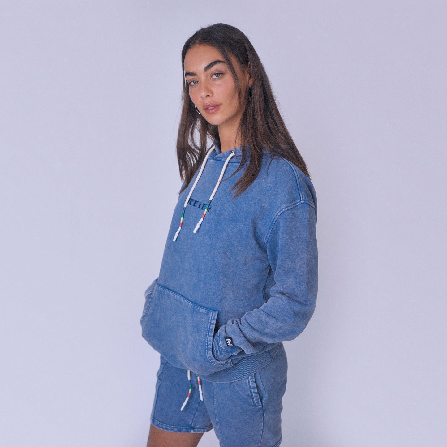Vintage Navy Washed Hoodie