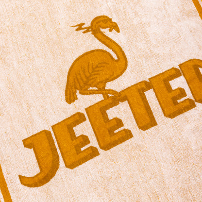 Golden Summer Jacquard Flamingo Logo Extra Large Towel