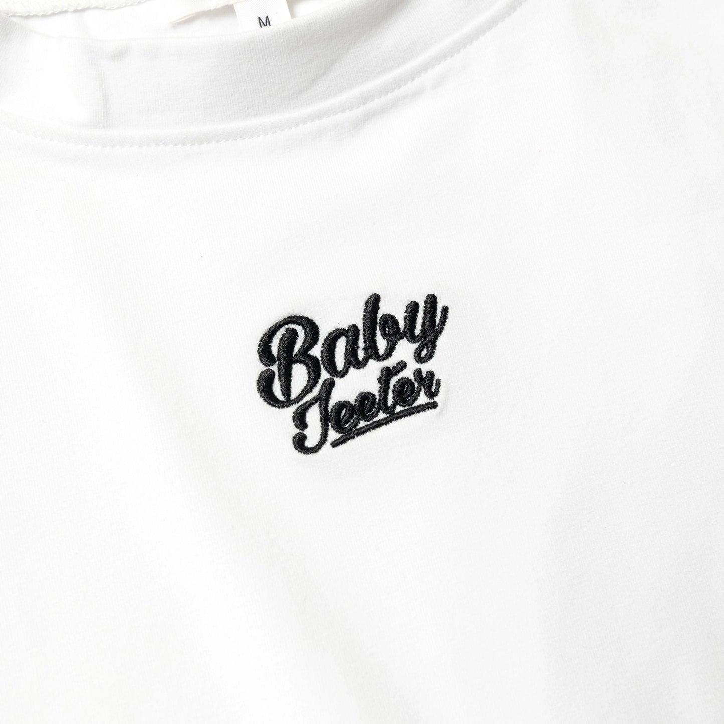 Jeeter for Her Cropped Cotton Tee - White