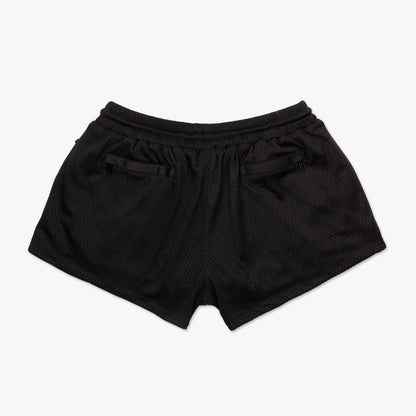 Golden Summer Women's Mesh Shorts - Black
