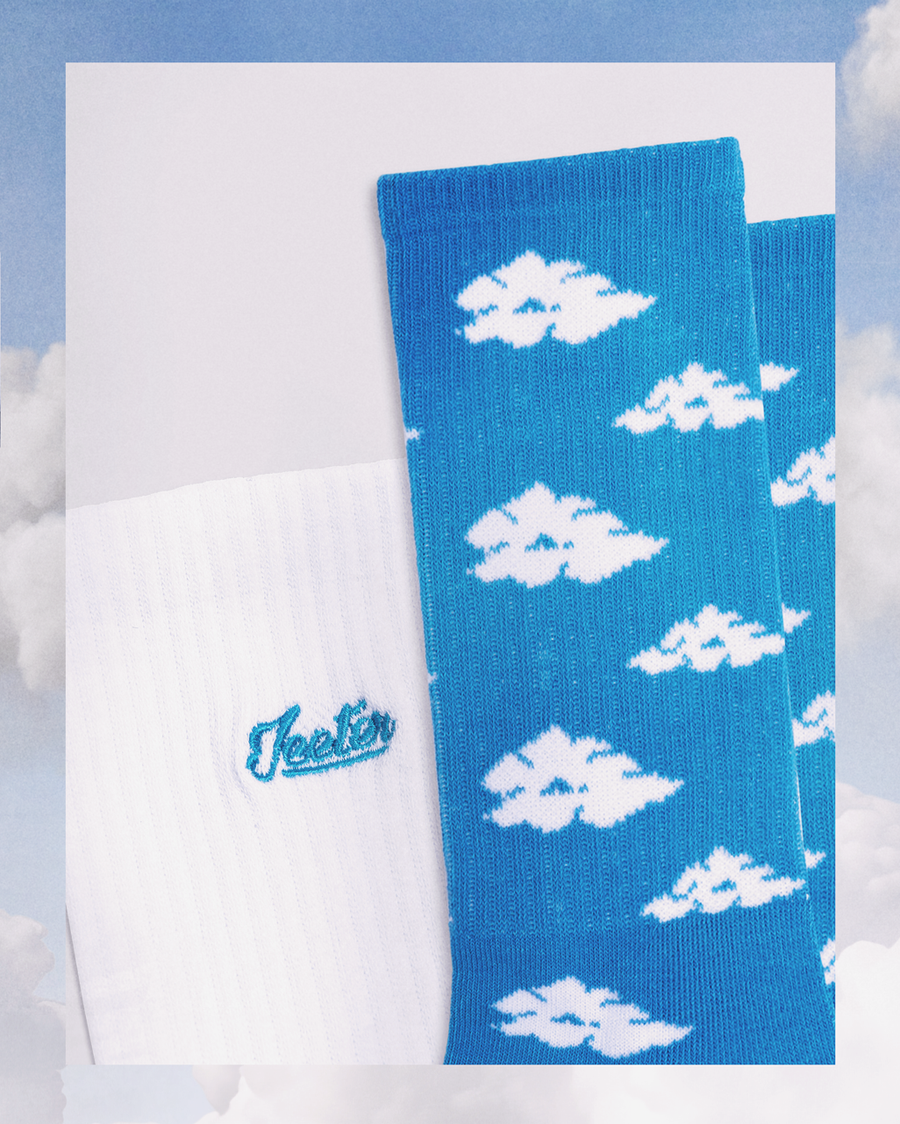 Clouded All Over Print Socks – Jeeter Apparel