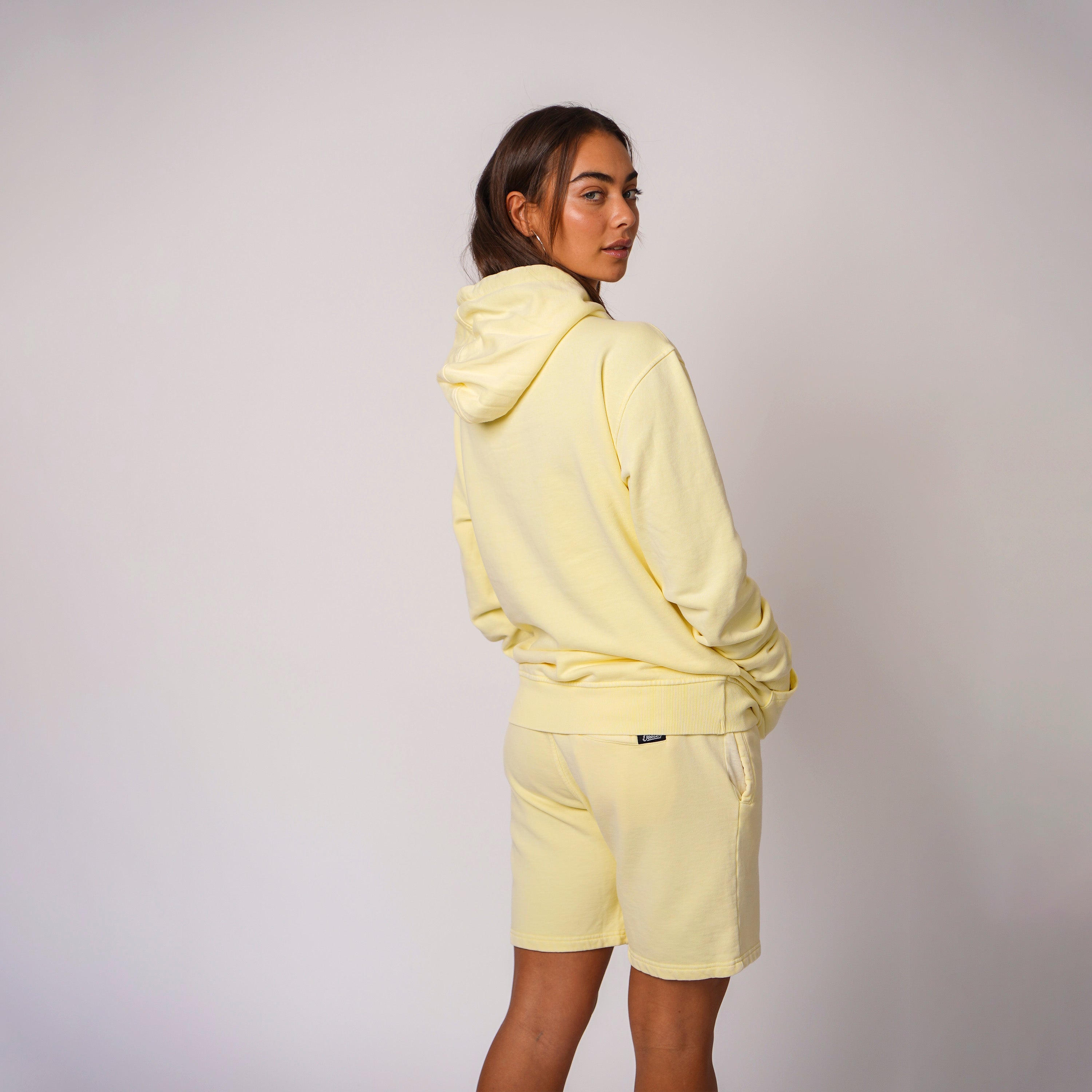 Washed yellow hoodie new arrivals