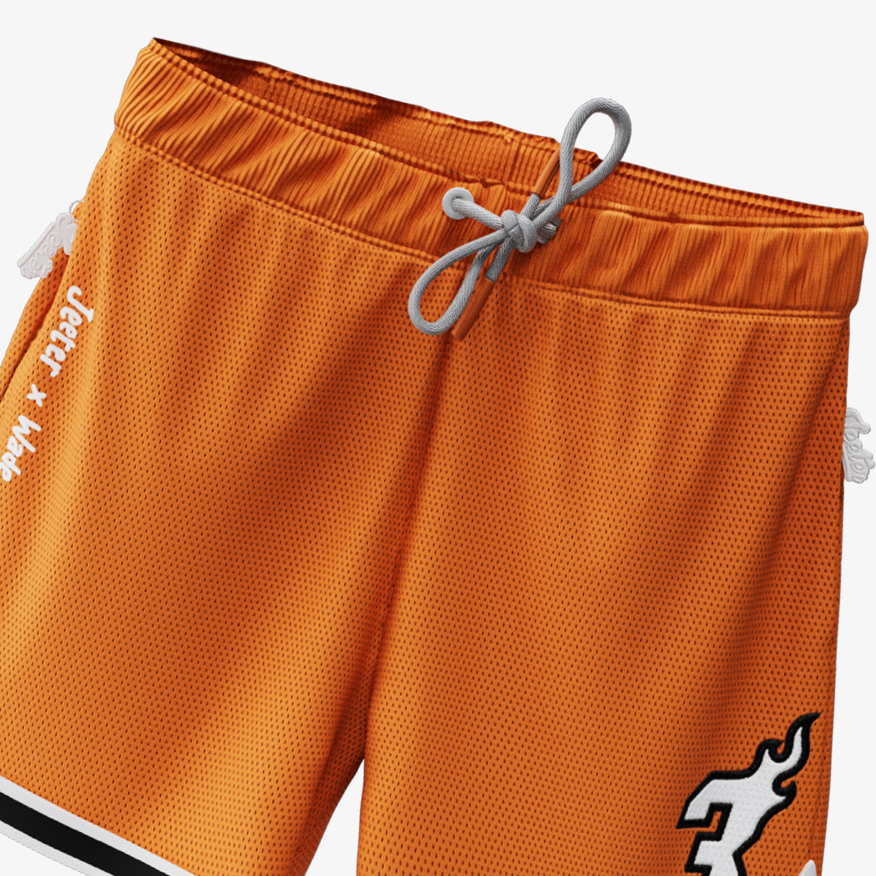 Jeeter x Wade: Orange #3 Mesh Shorts