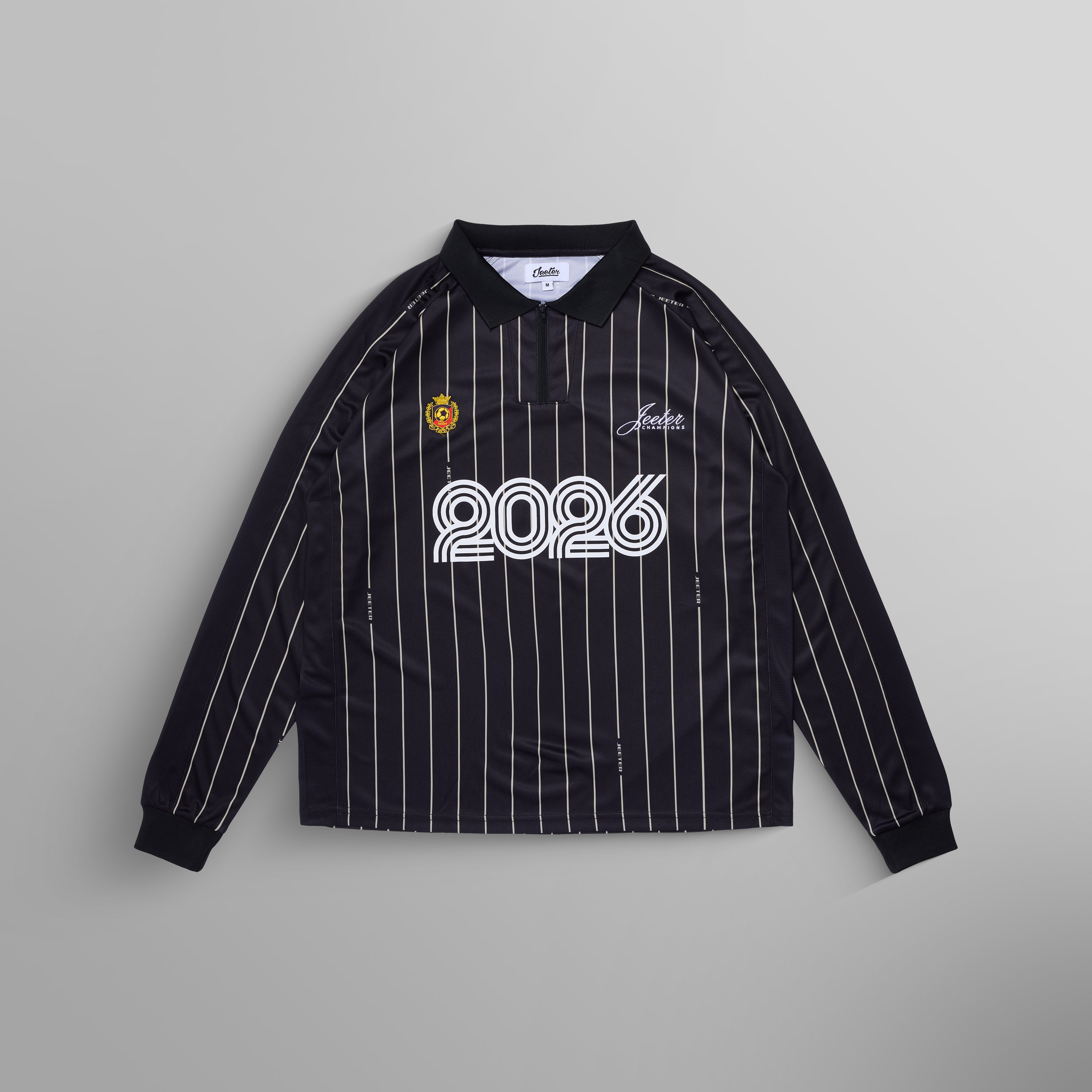 WC26 LS STRIPE JERSEY - BLACK – Jeeter Apparel