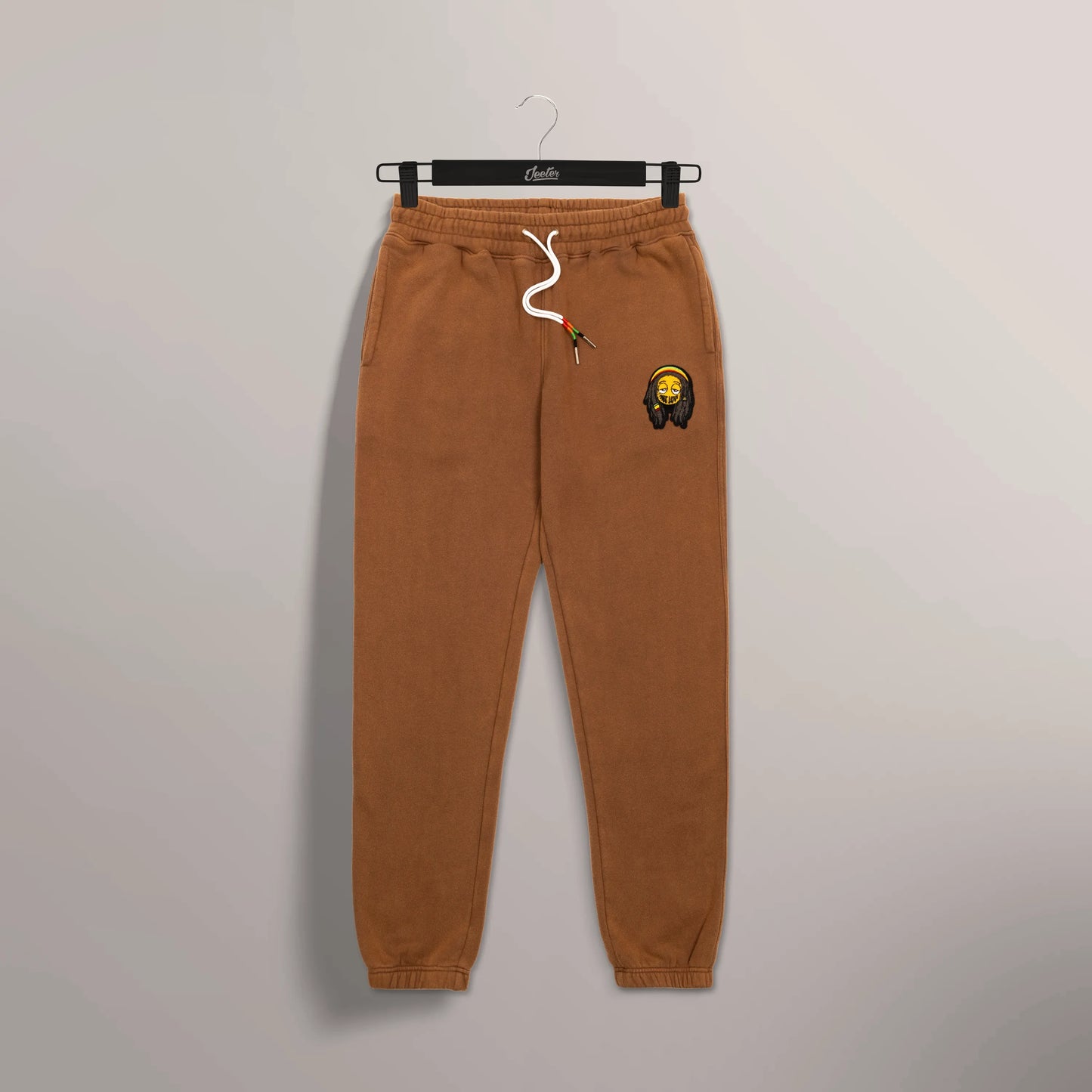 Jeeter x Bob Marley Brown Rasta Emoji Sweatpants