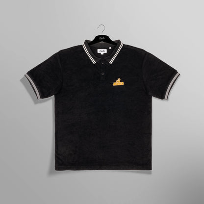 Golden Summer Men's Terry Polo Shirt - Black