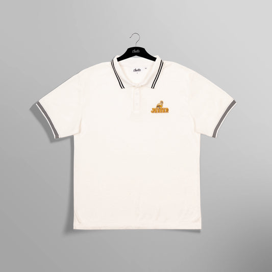 Golden Summer Men's Terry Polo Shirt - White